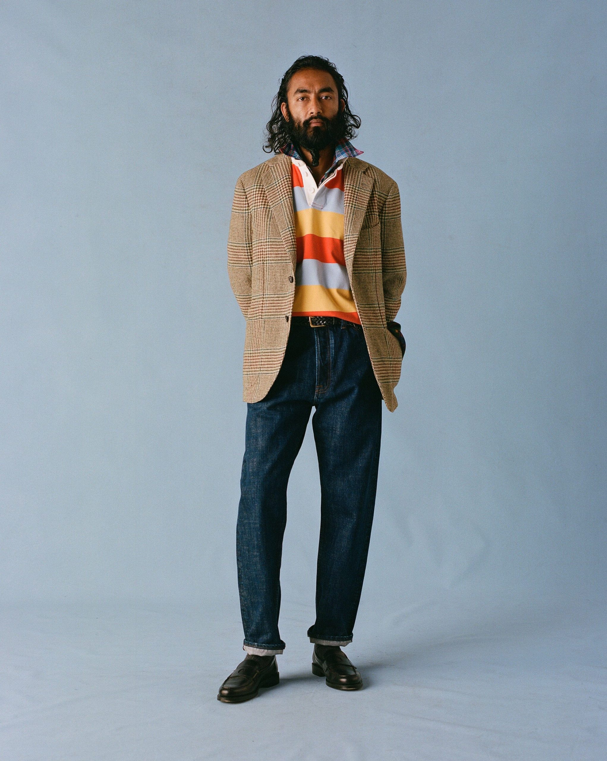 Indigo Rinse 15.5oz Japanese Selvedge Denim Five-Pocket Jeans - Image 7