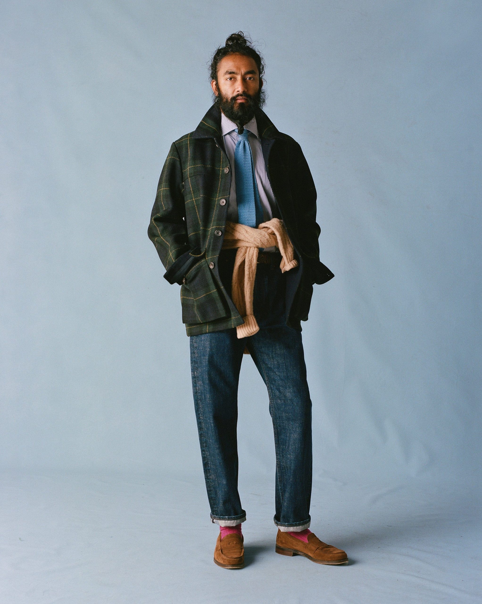 Indigo Rinse 15.5oz Japanese Selvedge Denim Five-Pocket Jeans - Image 8