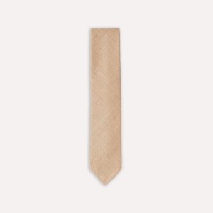 Sand Tussah Hand Rolled Silk Tie