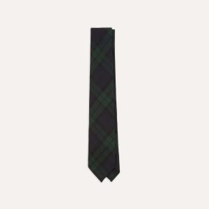 Blackwatch Check Hand Rolled Wool Tie