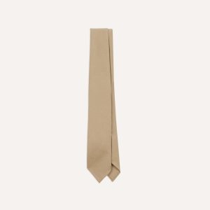 Camel Super Fine Merino Wool Self Tipped Tie