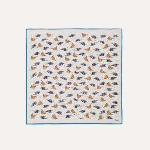 Ecru Bathers Print Silk Bandana