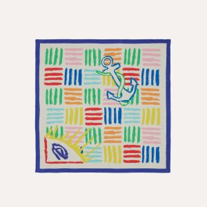 Michael McGregor for Drake's Anchor Print Silk Bandana