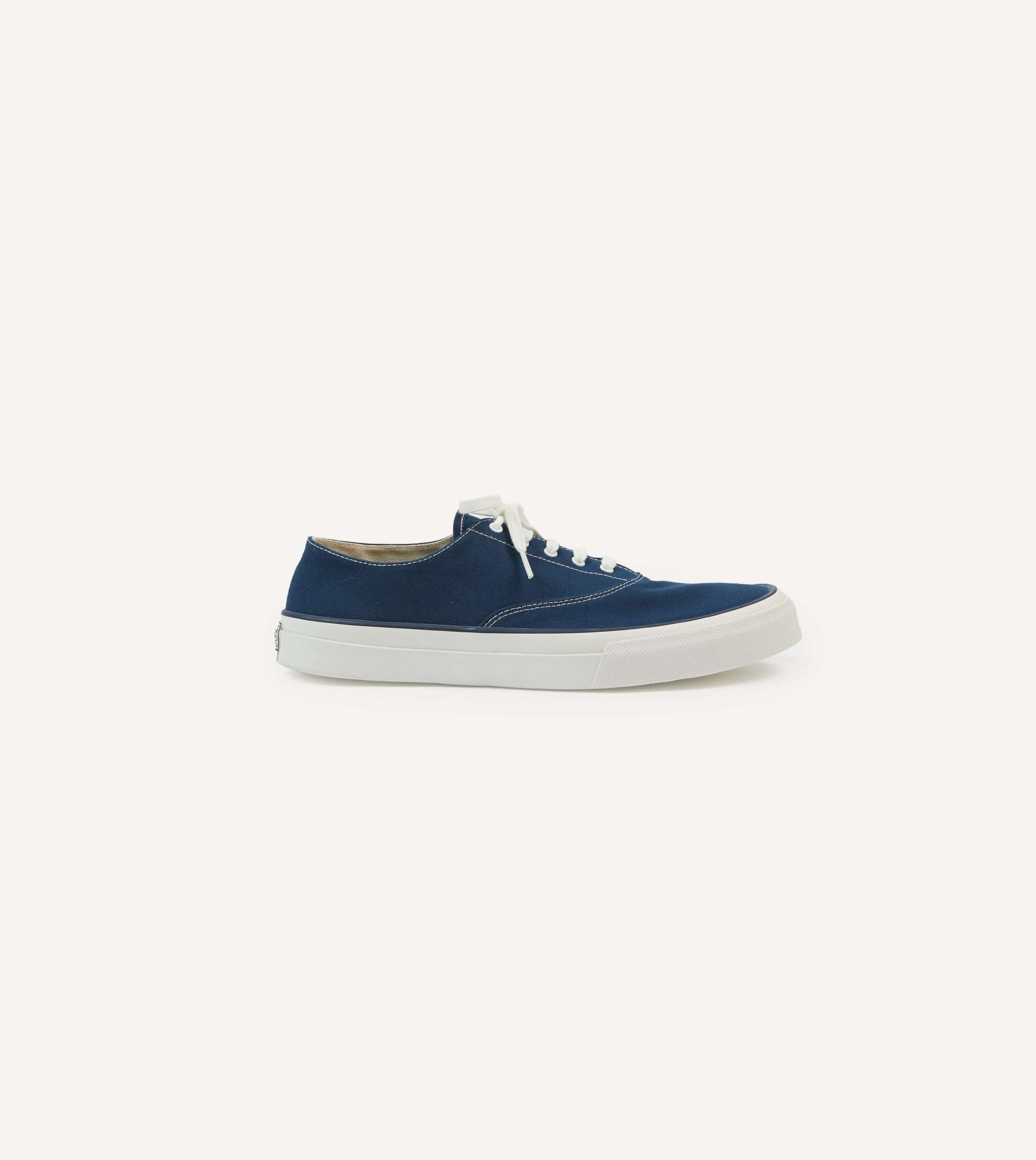 Wakouwa by Anatomica Navy Cotton Canvas Oxford Trainers - Image 6