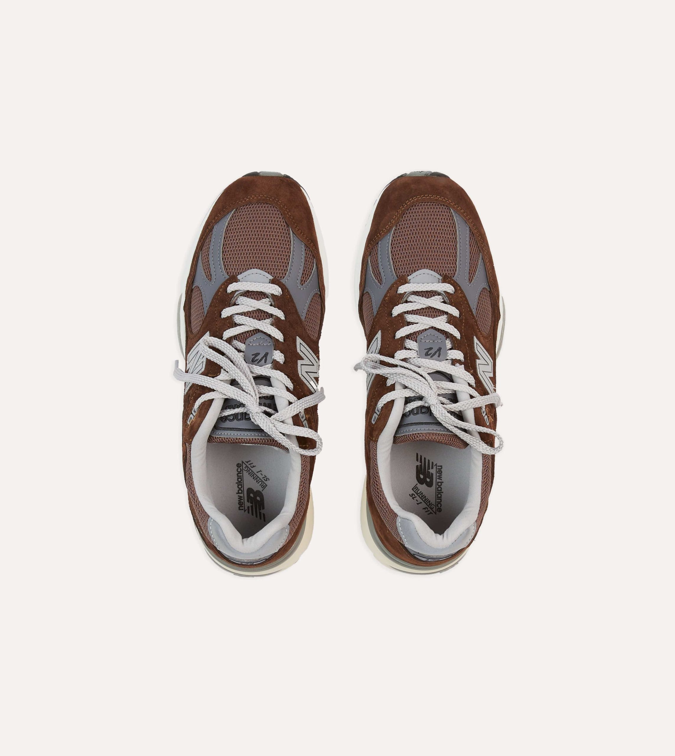 New Balance Pinecone Made in UK 991v2 Trainers - Image 4
