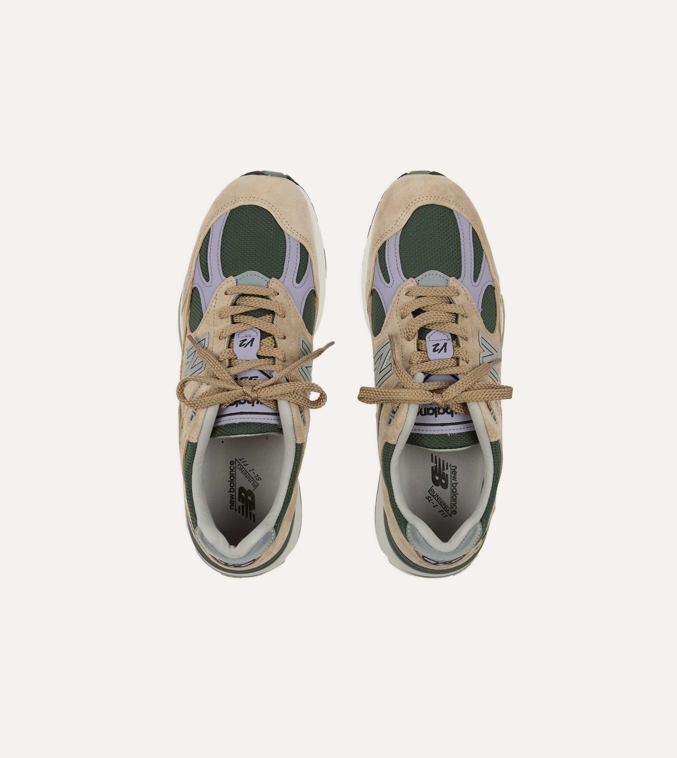 New Balance Tan 'Essentially Offbeat' Made in UK 991v2 Trainers - Image 4