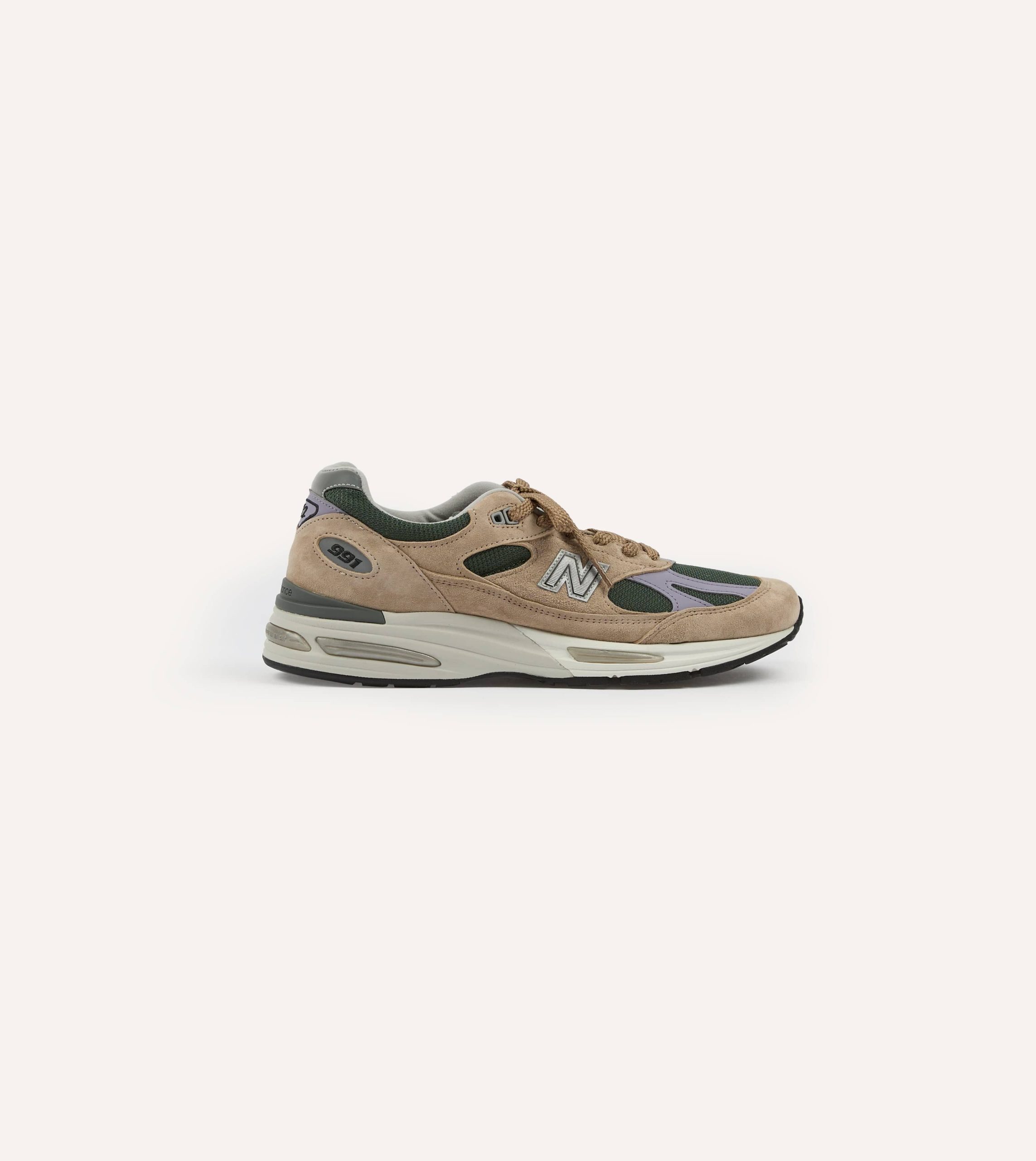 New Balance Tan 'Essentially Offbeat' Made in UK 991v2 Trainers - Image 7