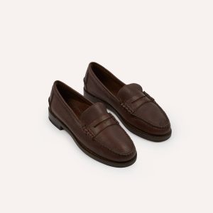 Drake's by Sebago Citysides Dan Bison Leather Loafer
