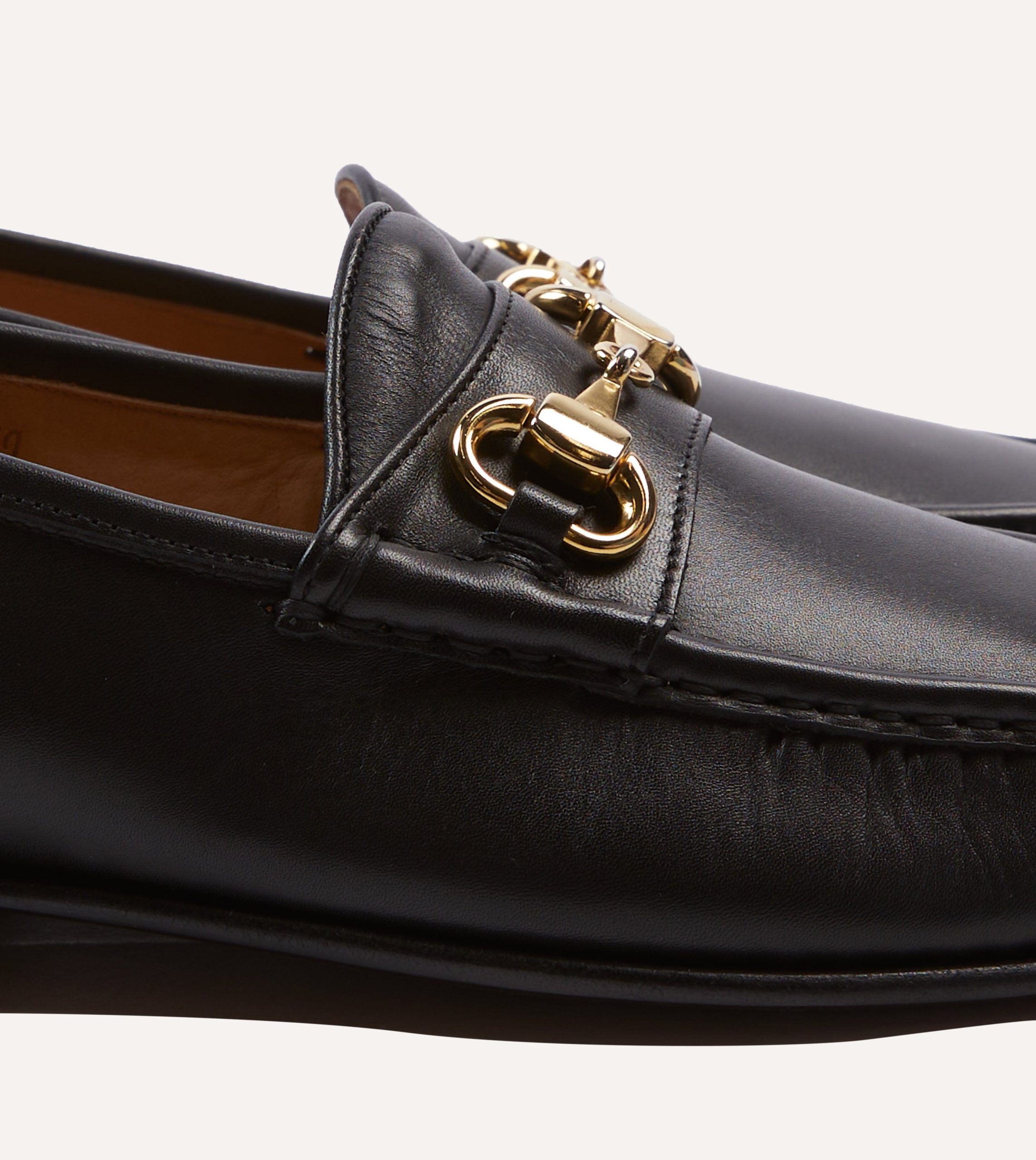 Yuketen Moc Ischia Black Leather Bit Loafer - Image 3