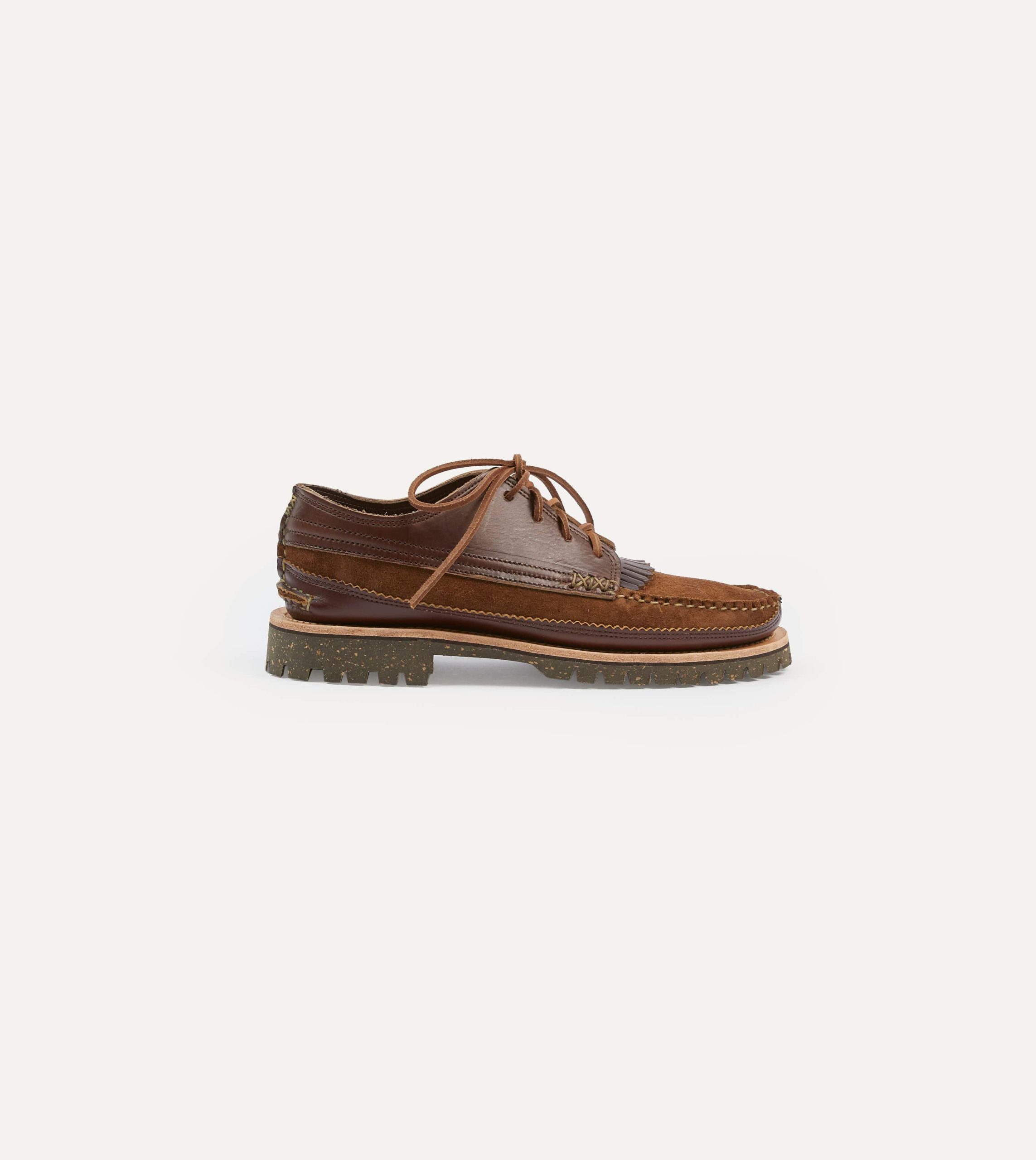 Yuketen Brown Leather Maine Guide Ox Shoe - Image 6