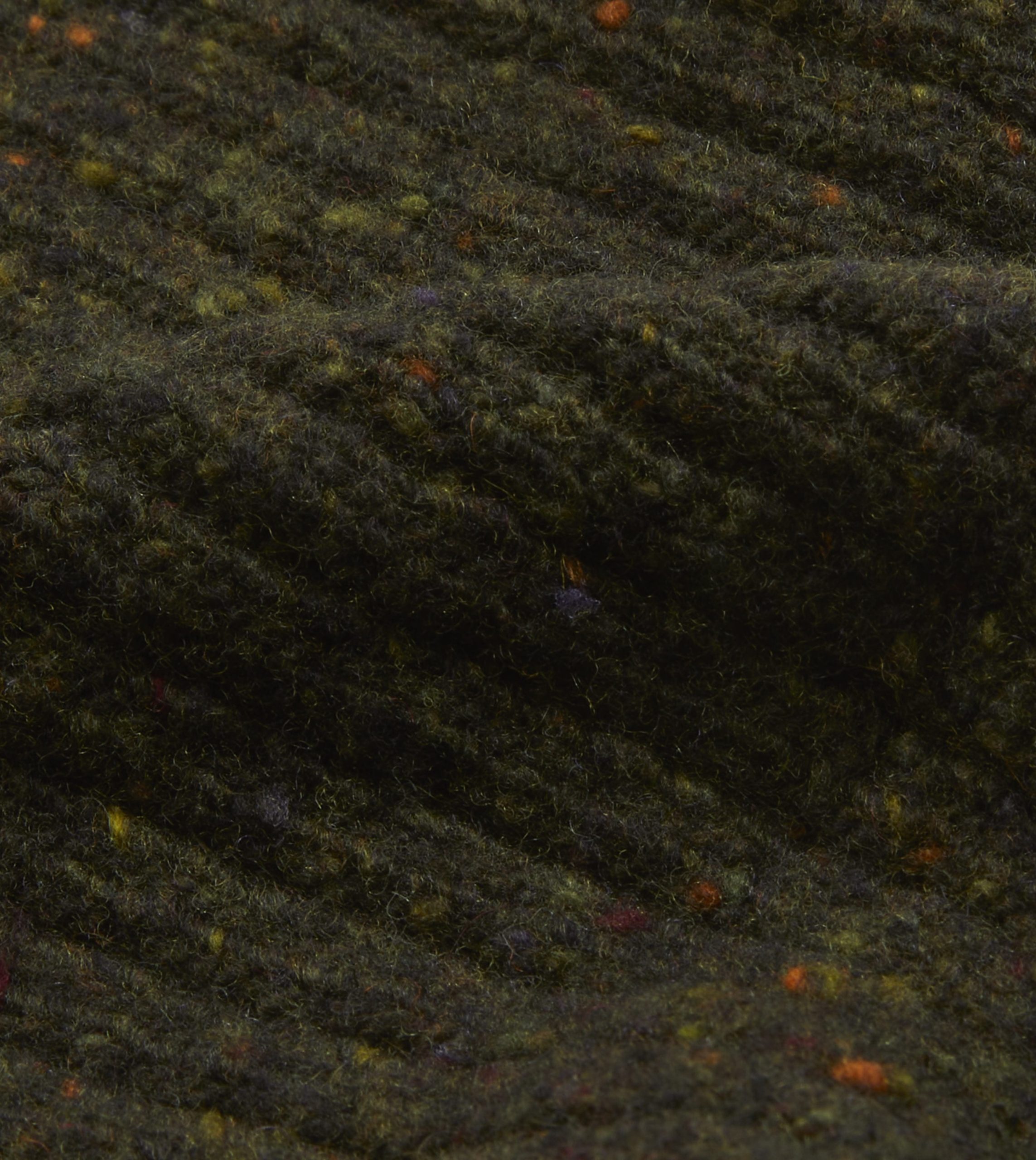 Green Ribbed Merino Donegal Knit Cap - Image 4