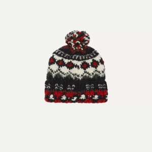 Chamula for Drake's Navy Fairisle Merino Knit Cap