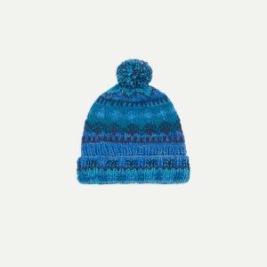 Chamula Blue Fairisle Merino Knit Cap