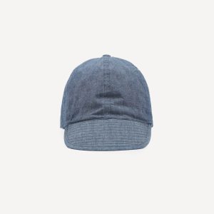 Câbleami Indigo 6oz Chambray Cotton Army Cap