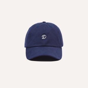 Navy Chainstitch 'D' Cotton Twill Baseball Cap
