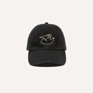 Drake's by A. Levine Black Cotton Twill Baseball Cap