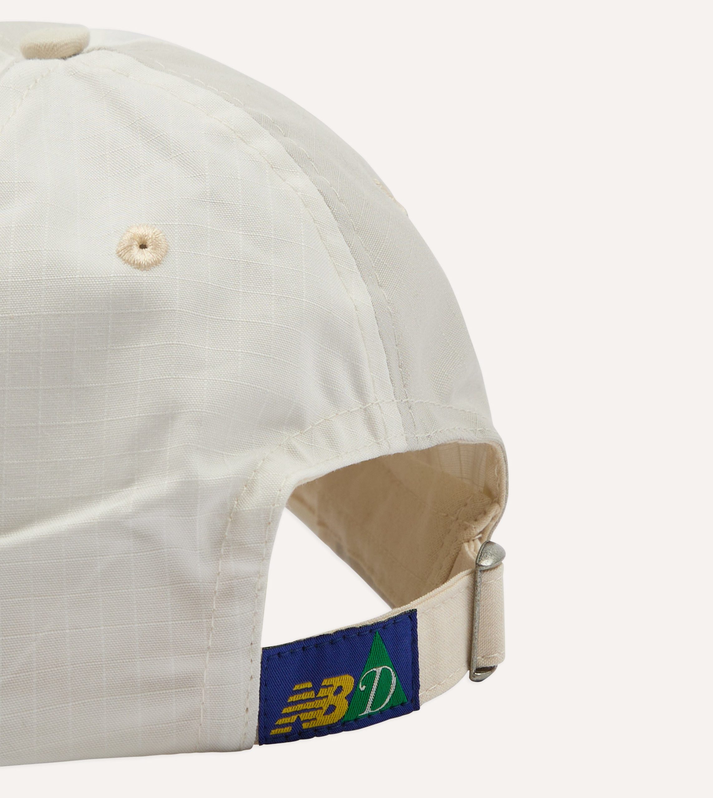 Drake's and New Balance Waxed Ripstop Cotton Baseball Cap - Image 2