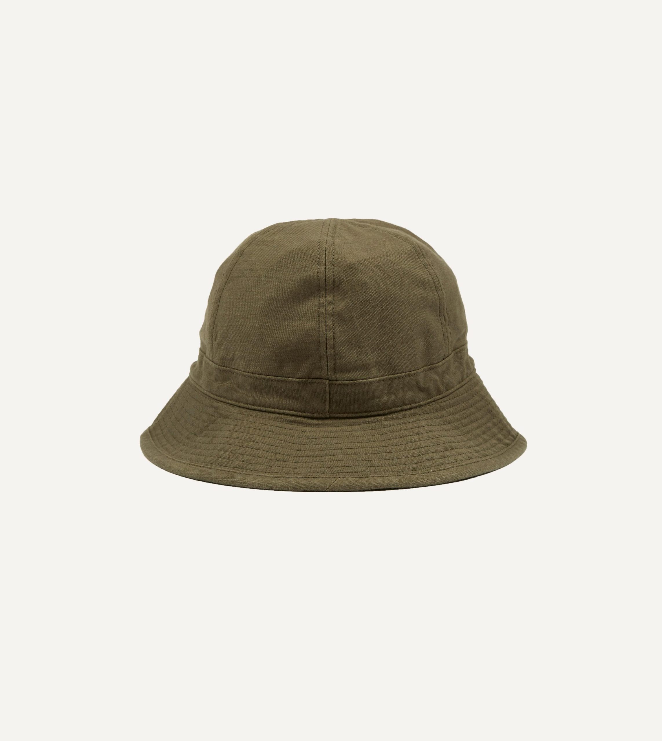 Câbleami Olive Baker Back Satin Cotton Metro Hat