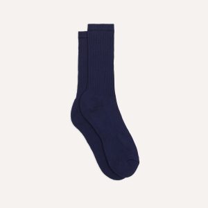 Navy Cotton Sports Socks