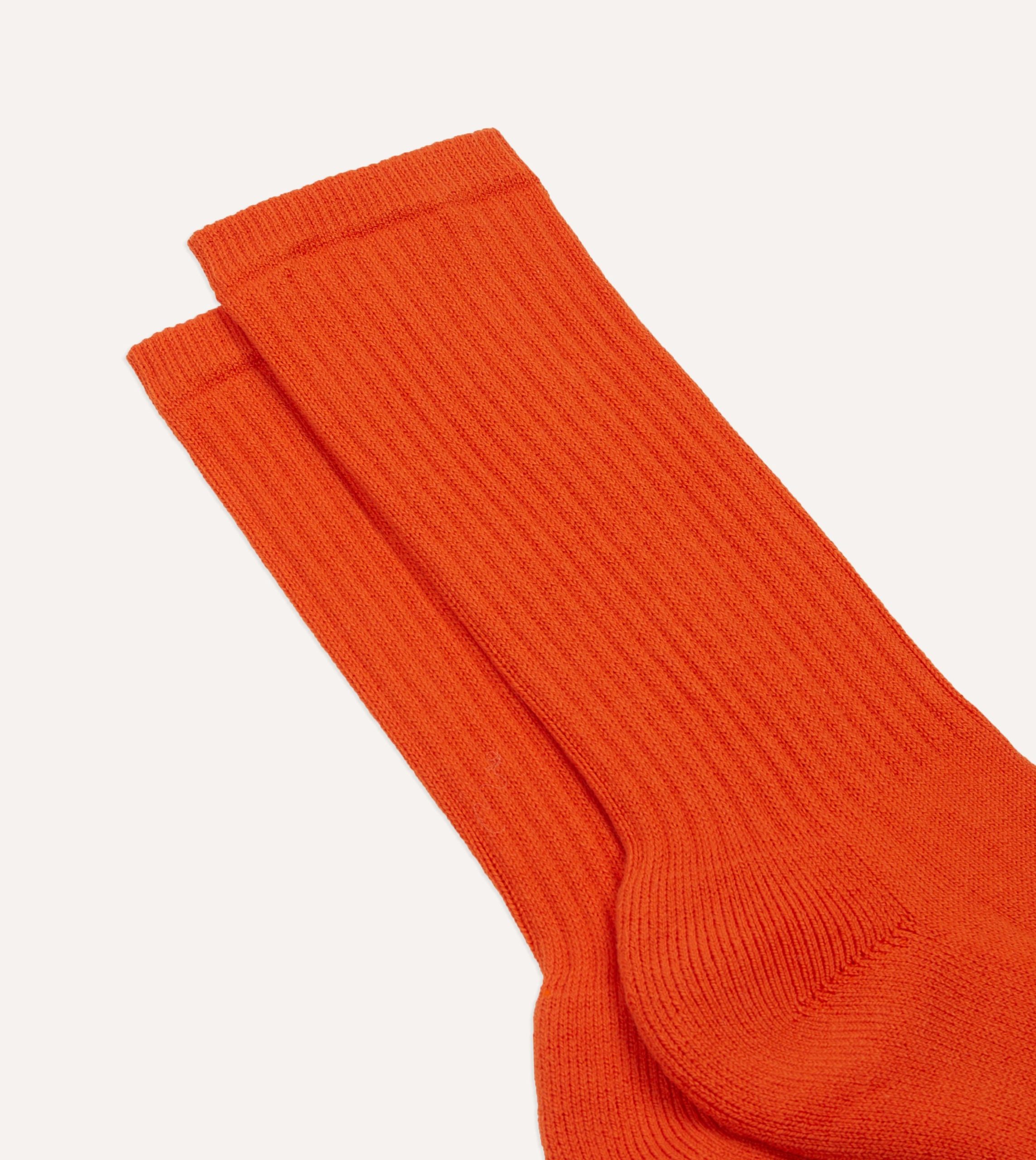 Orange Cotton Sports Socks - Image 3