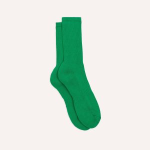 Green Cotton Sports Socks