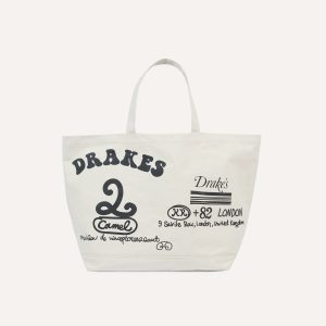 Drake's & Mr Camel Ecru Tote Bag