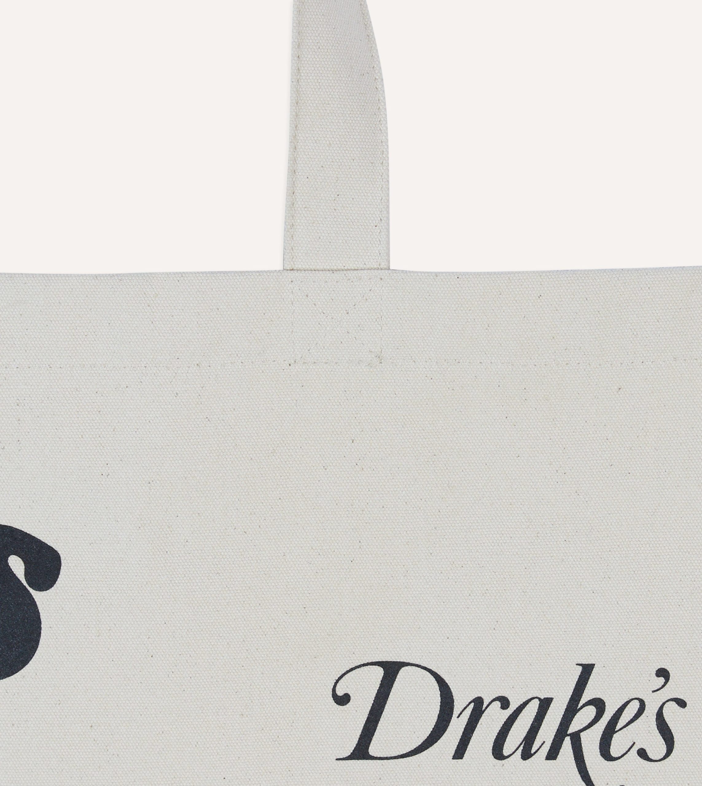 Drake's & Mr Camel Ecru Tote Bag - Image 4