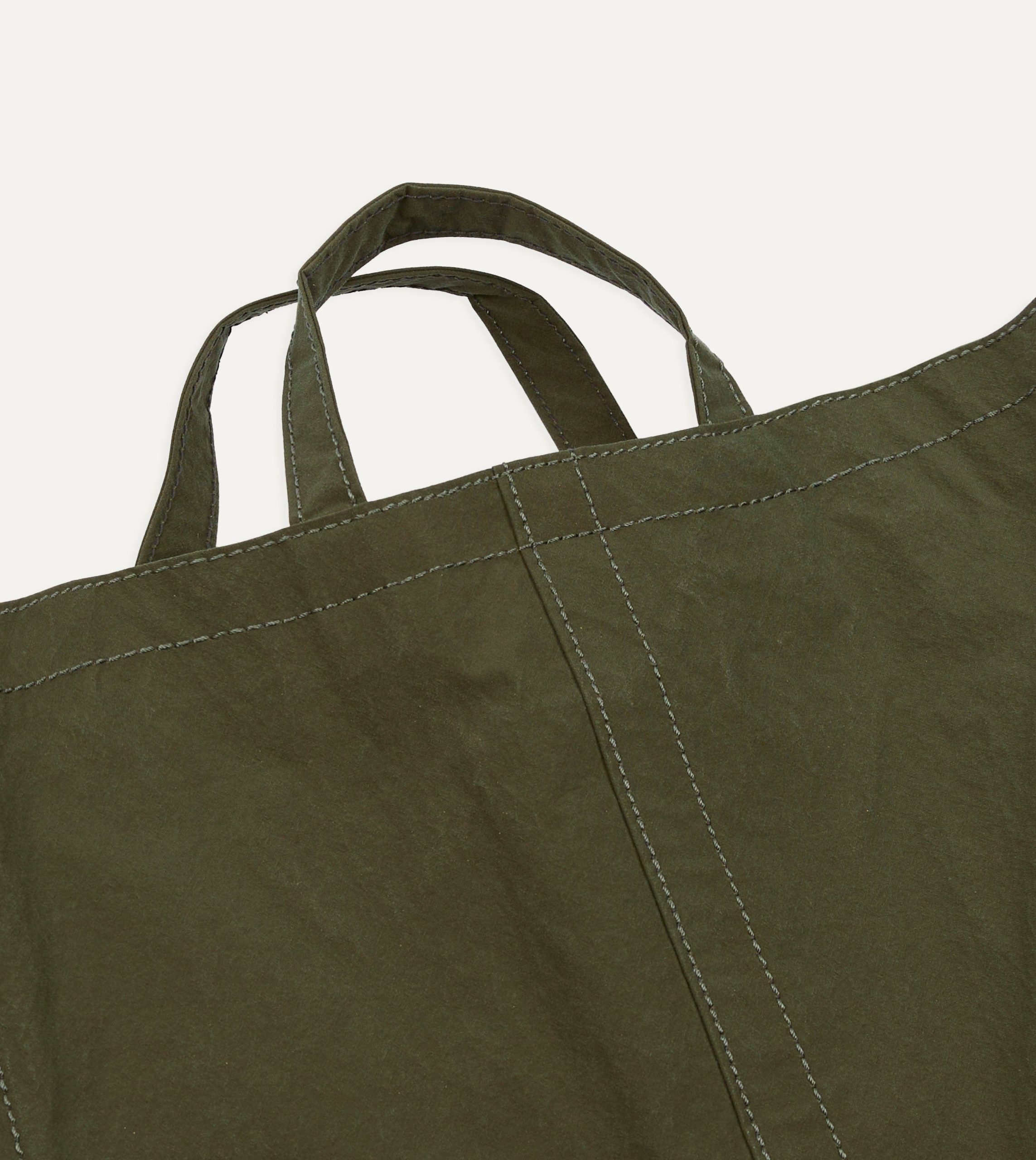 Bag'n'Noun Olive Nylon Market Tote Bag - Image 2