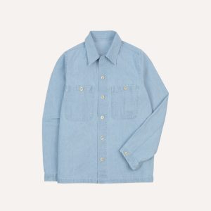 Bleach Wash Denim Field Shirt