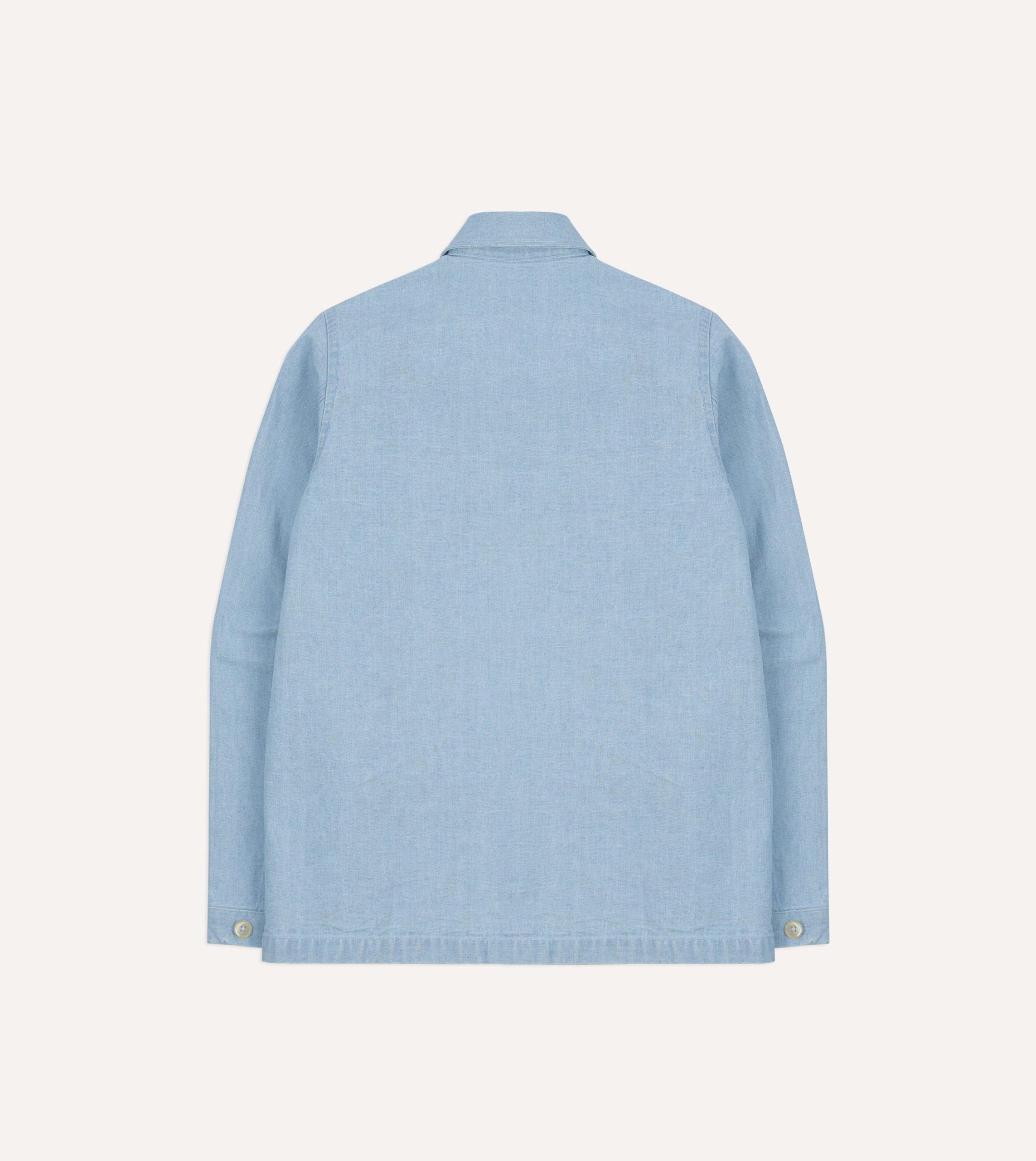 Bleach Wash Denim Field Shirt - Image 6