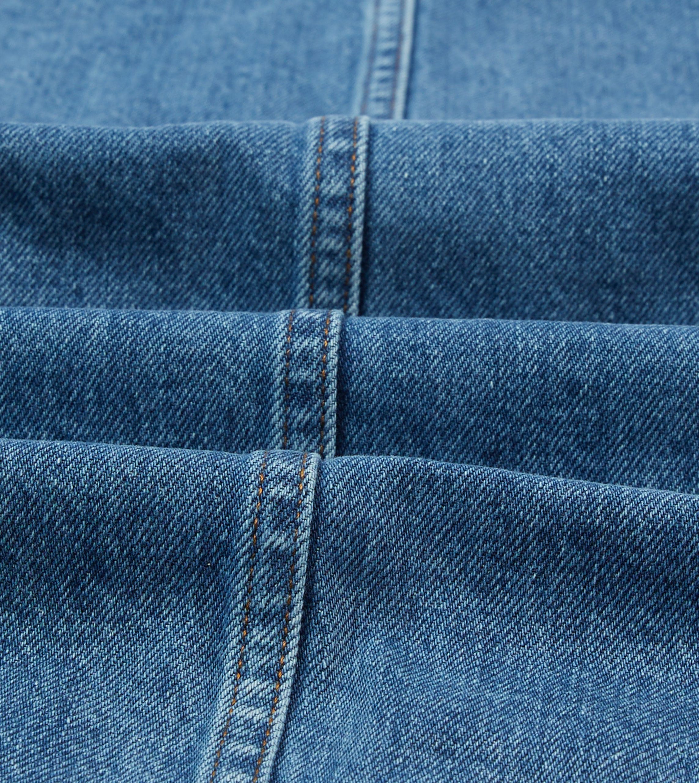 Bleach Wash Denim Work Jacket - Image 2