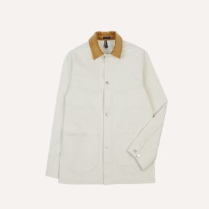 Ecru Denim Western Chore Jacket