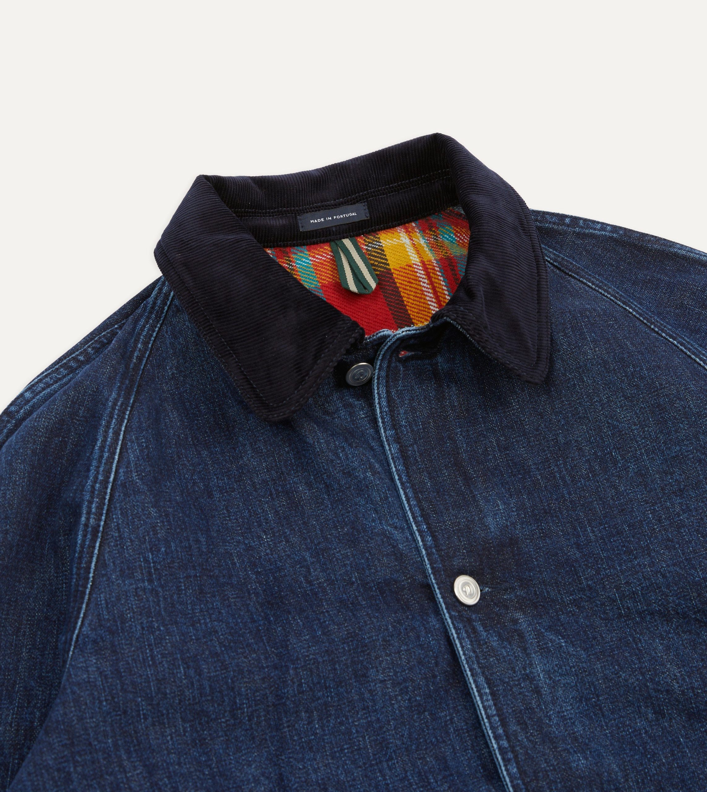 Indigo Wash Denim Field Jacket - Image 3