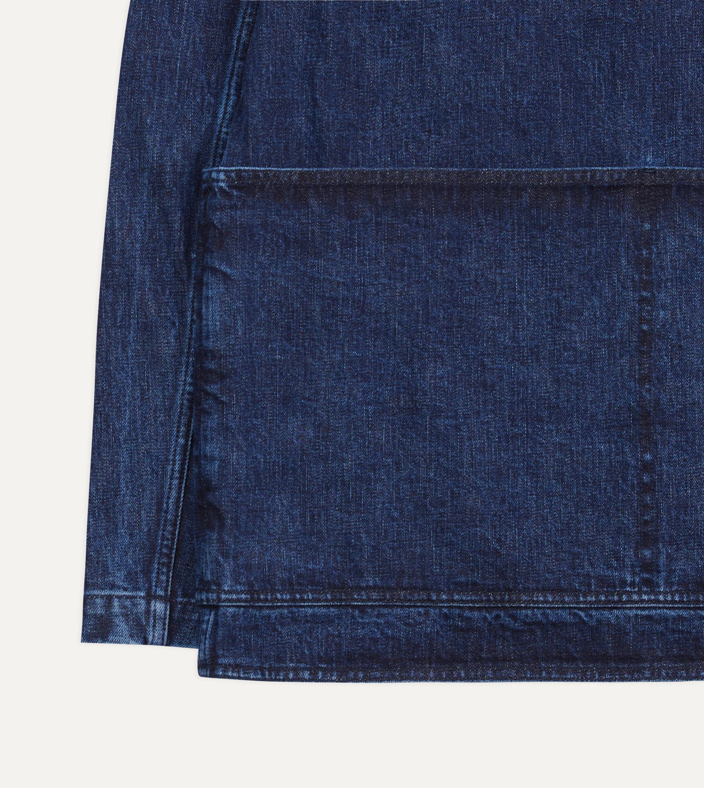 Indigo Wash Denim Field Jacket - Image 6