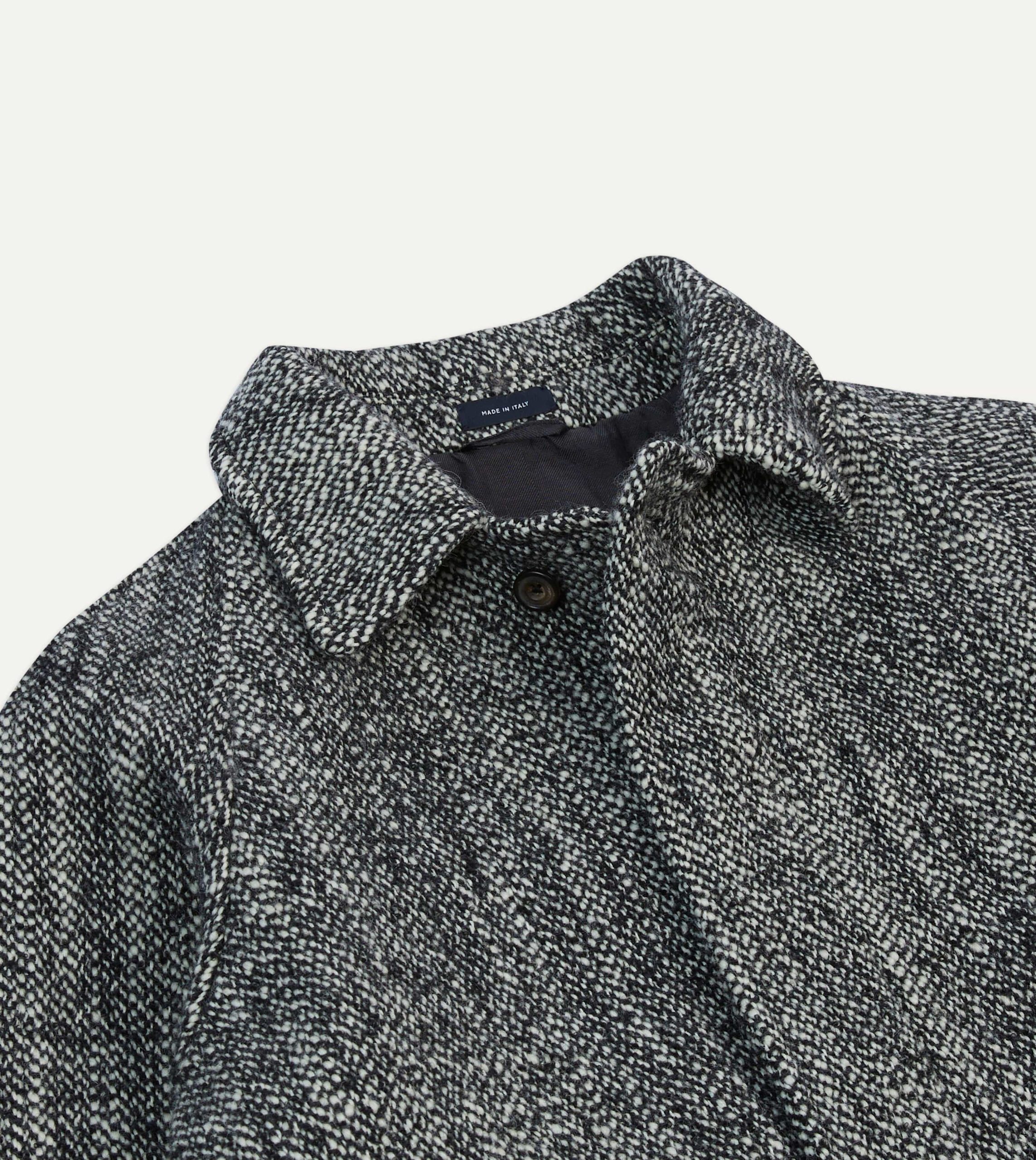 Salt and Pepper Wool Raglan Coat - Image 3