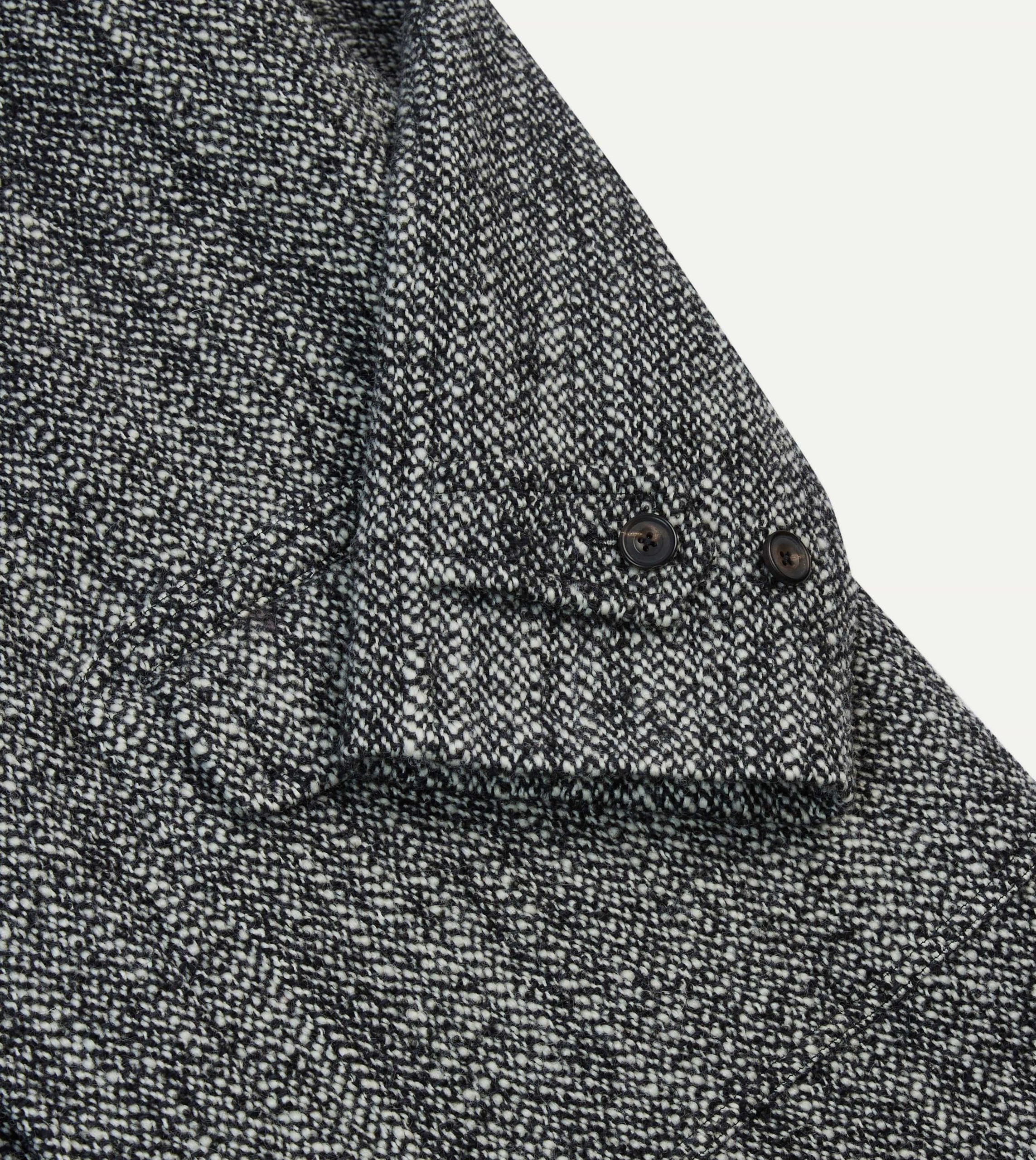 Salt and Pepper Wool Raglan Coat - Image 4