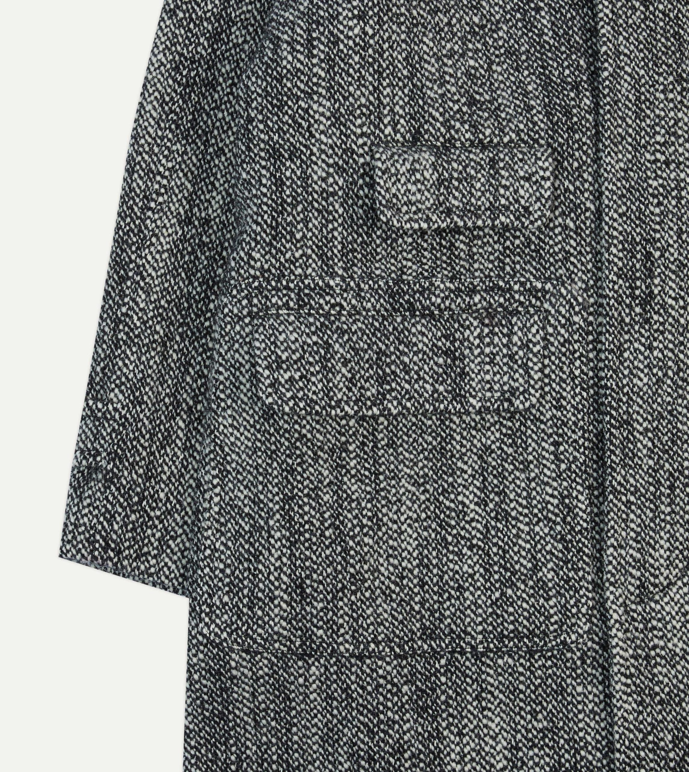 Salt and Pepper Wool Raglan Coat - Image 5