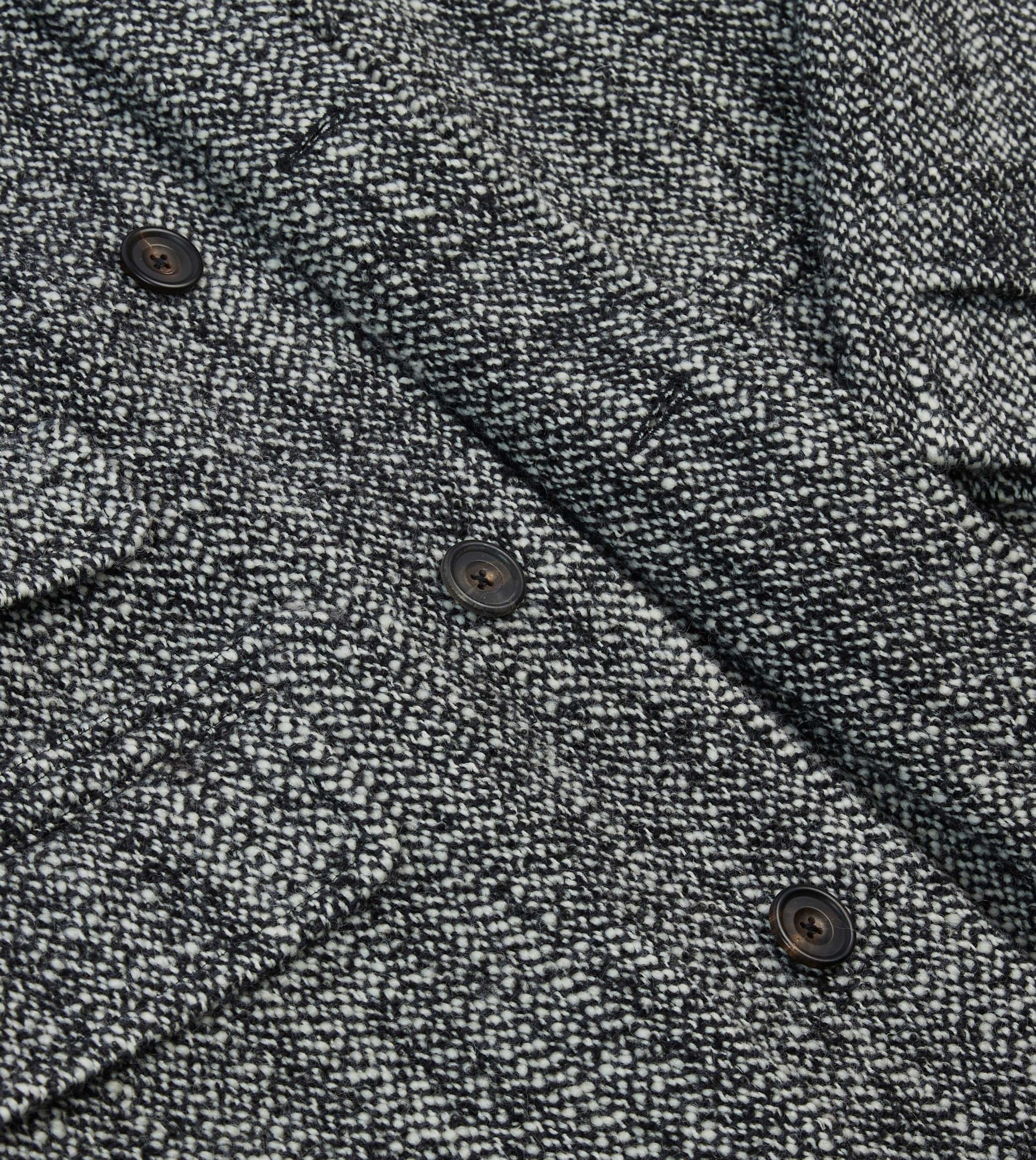 Salt and Pepper Wool Raglan Coat - Image 6