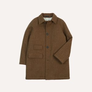 Brown Wool Car Coat