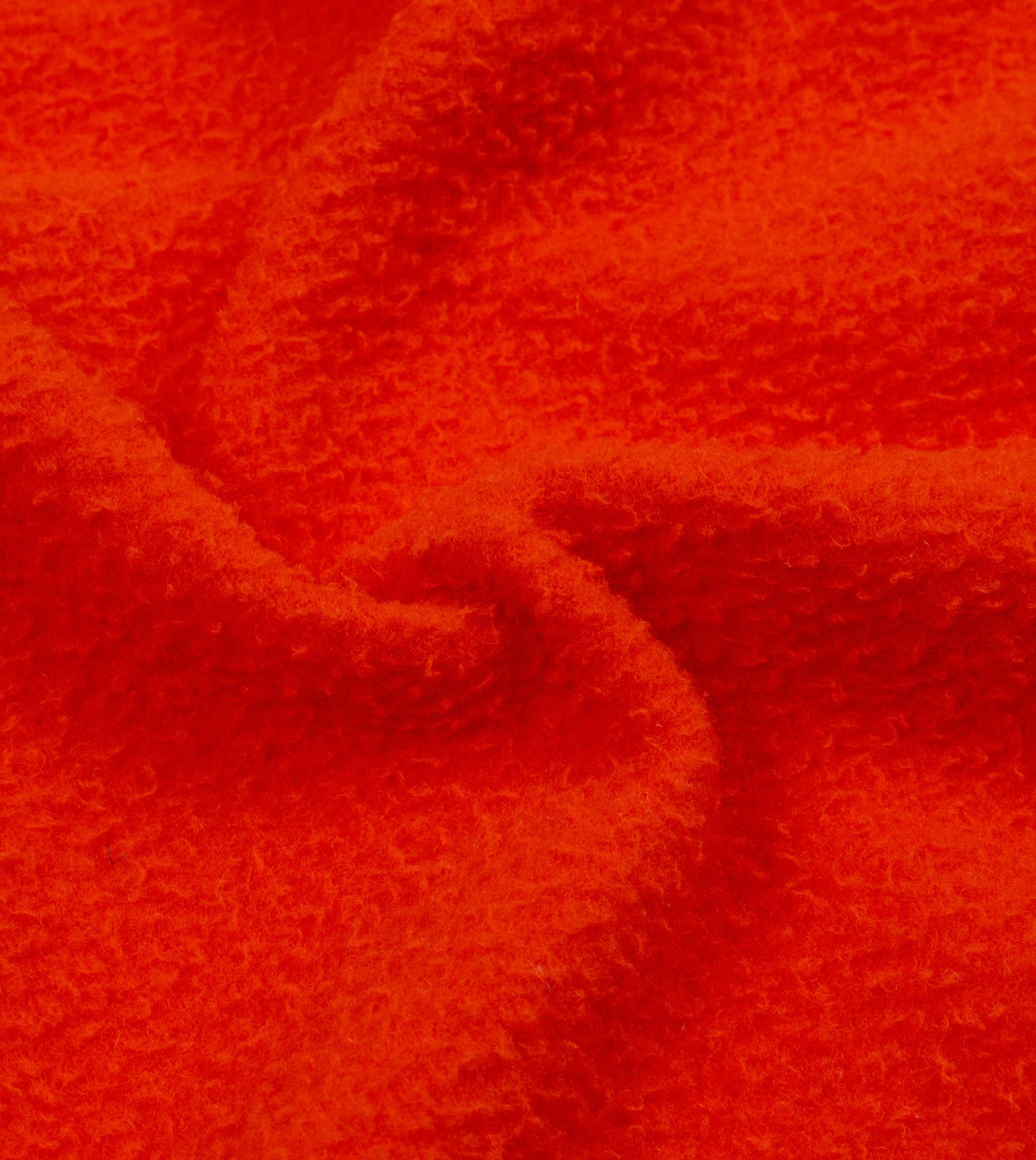 Orange Casentino Wool Half-Zip Pullover Fleece - Image 2