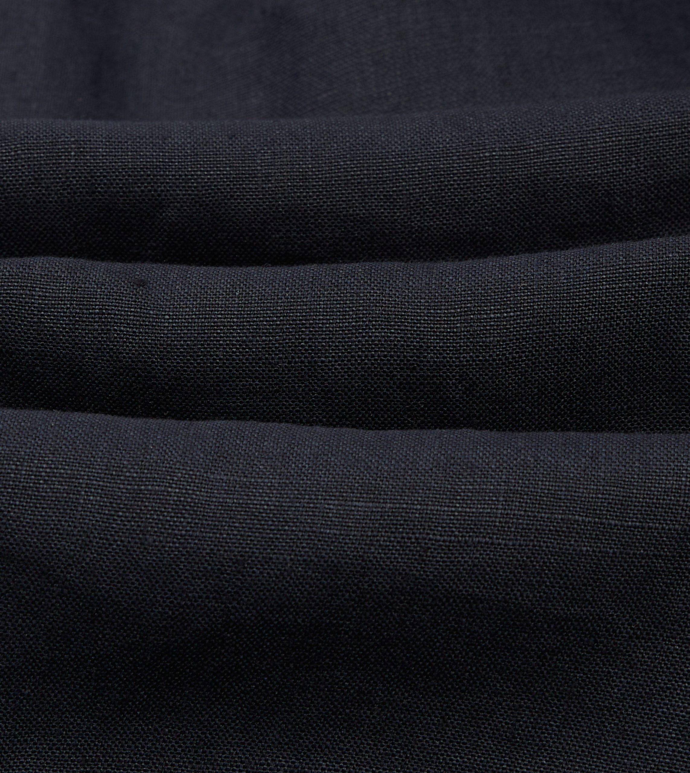 Navy Linen Double-Breasted Tailored Jacket - Image 2