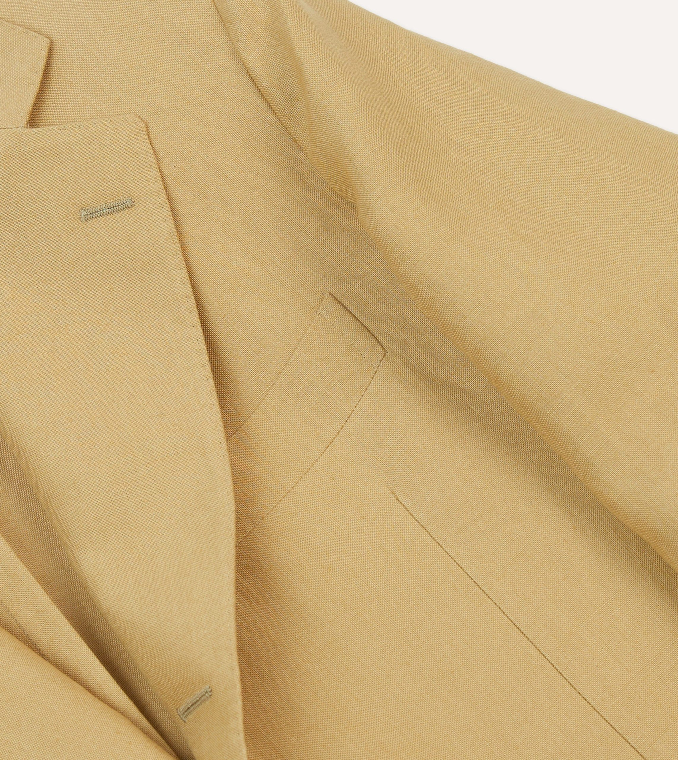 Sand Irish Linen Tailored Jacket - Image 4