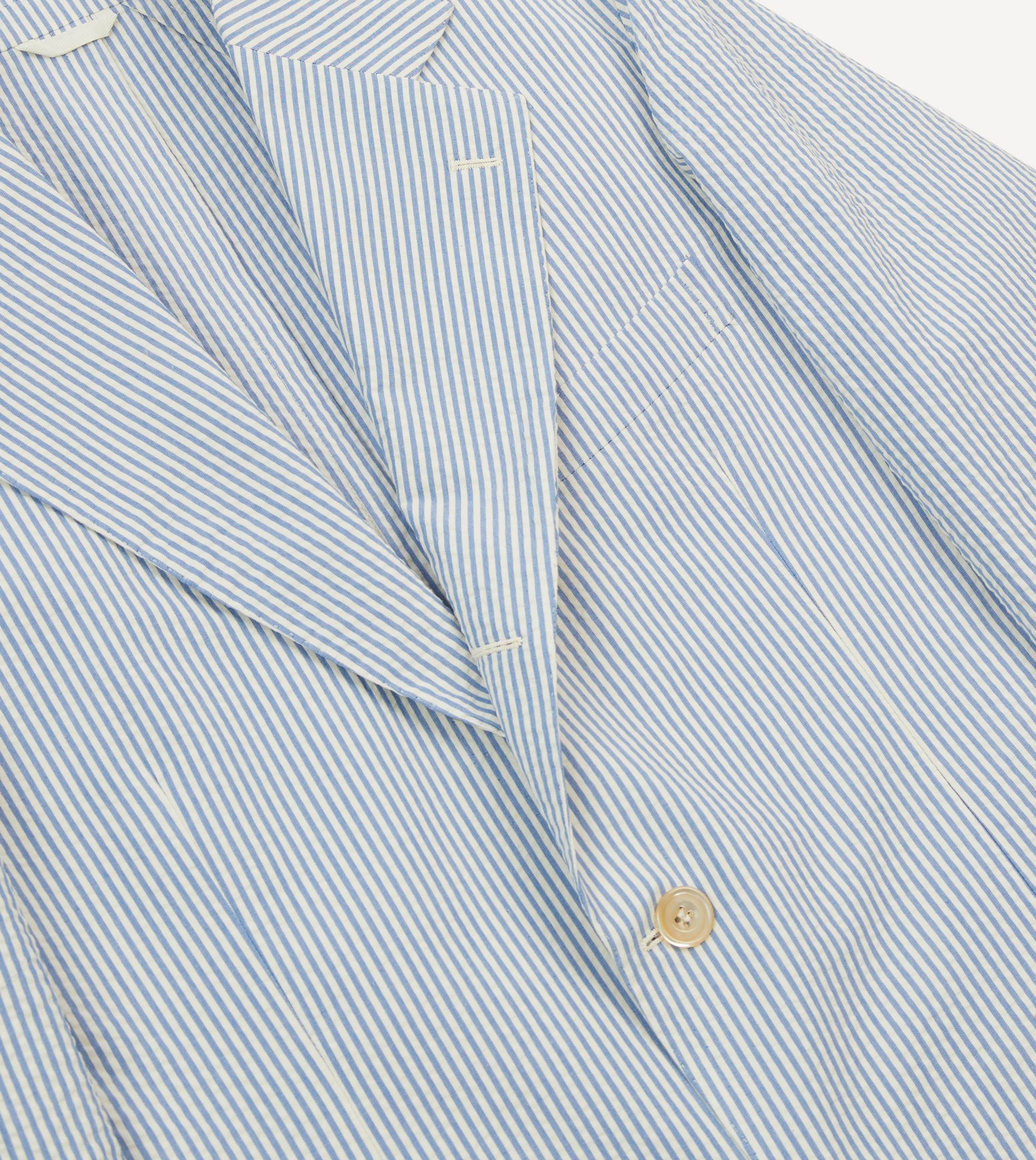 Seersucker Cotton Tailored Jacket - Image 4