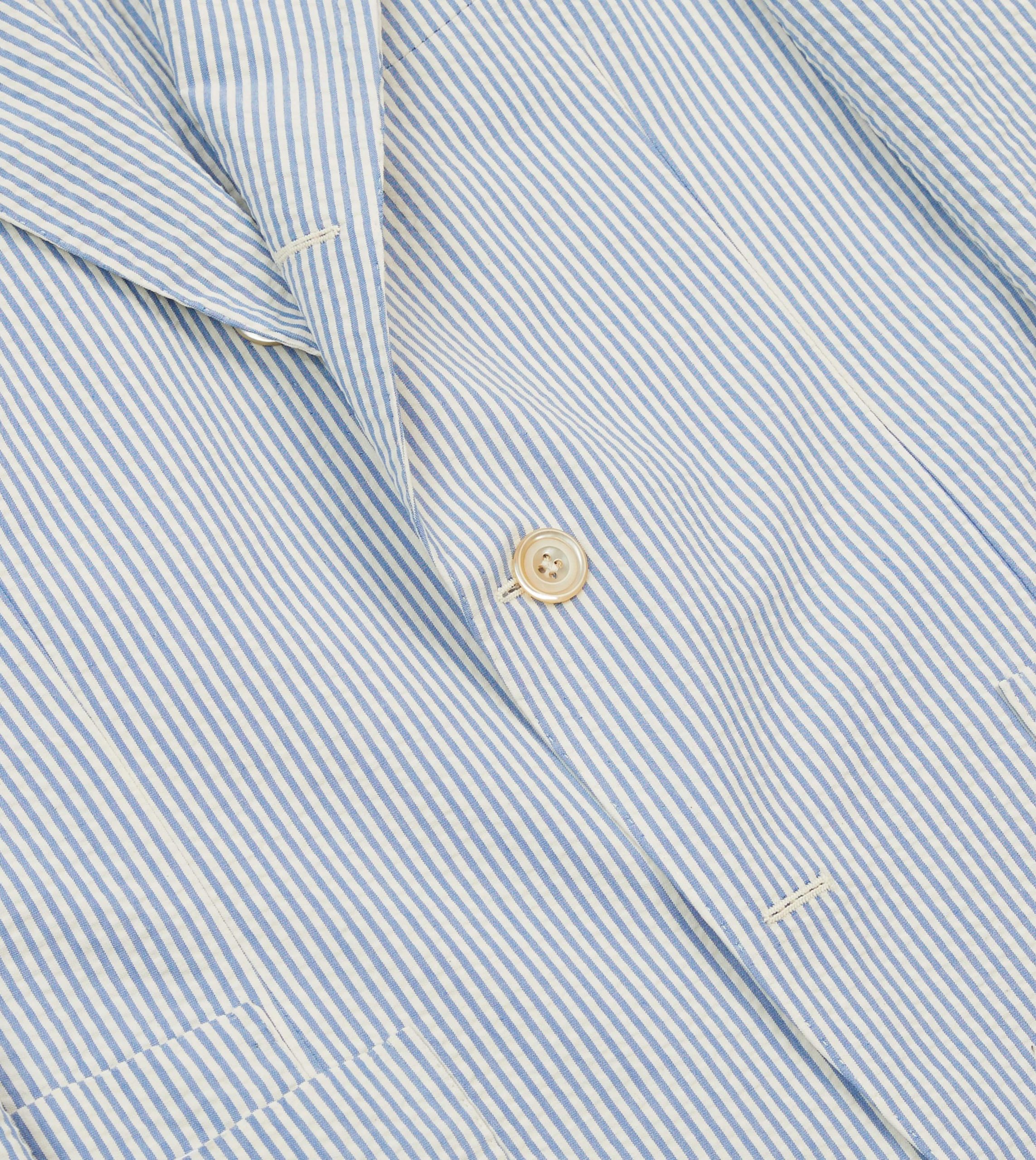 Seersucker Cotton Tailored Jacket - Image 5