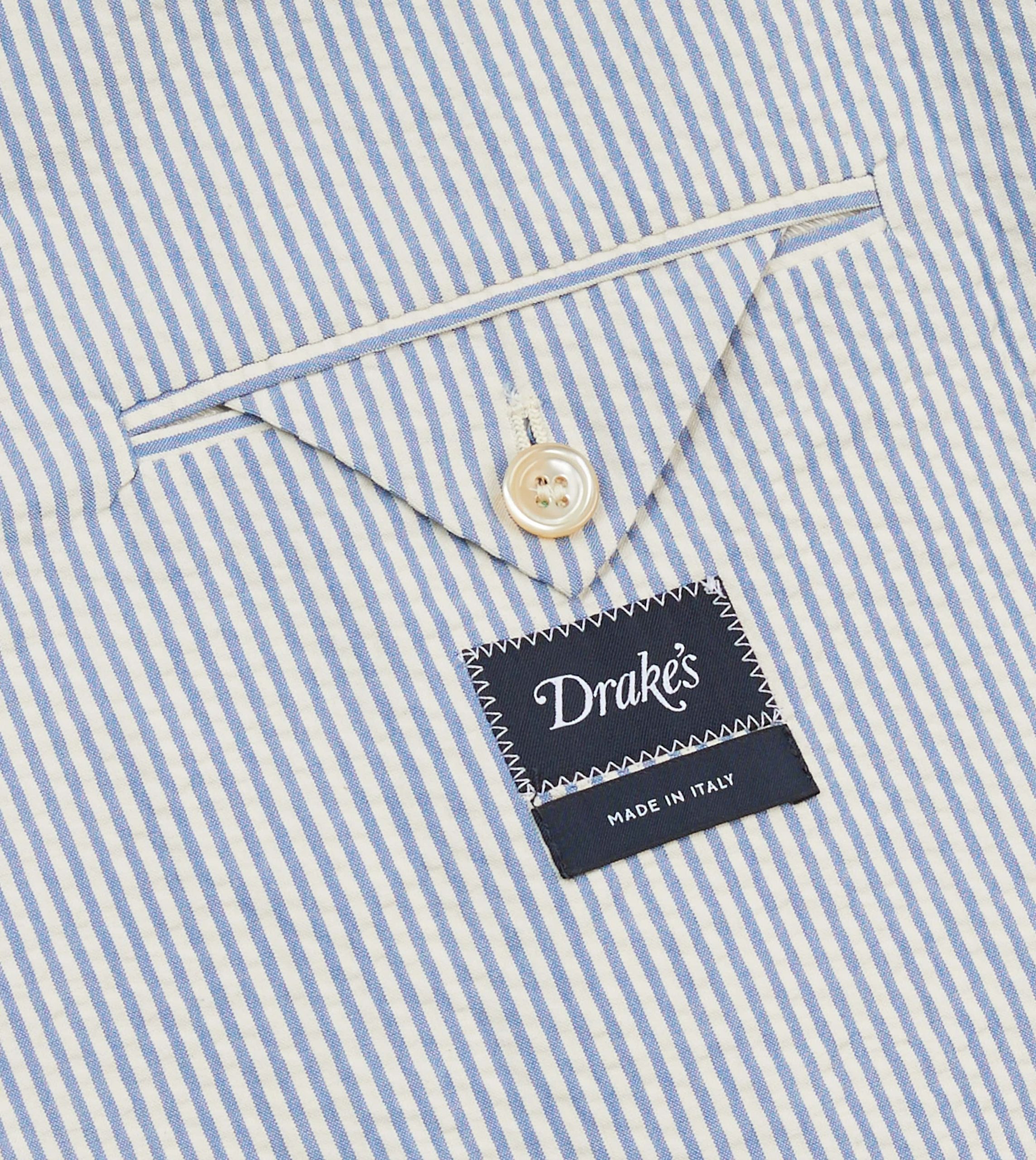 Seersucker Cotton Tailored Jacket - Image 7