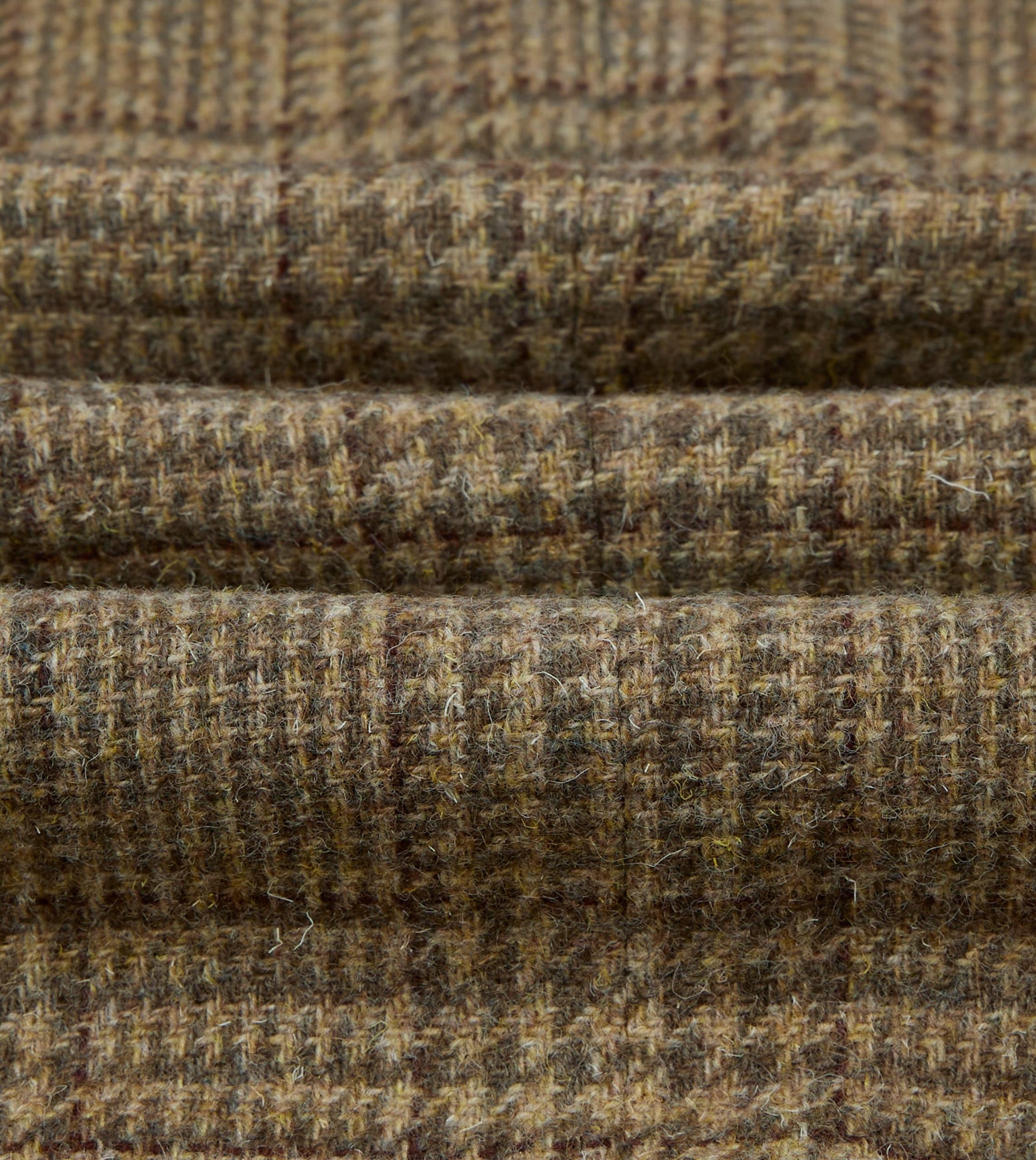 Beige Prince of Wales Check Tweed Blazer - Image 2
