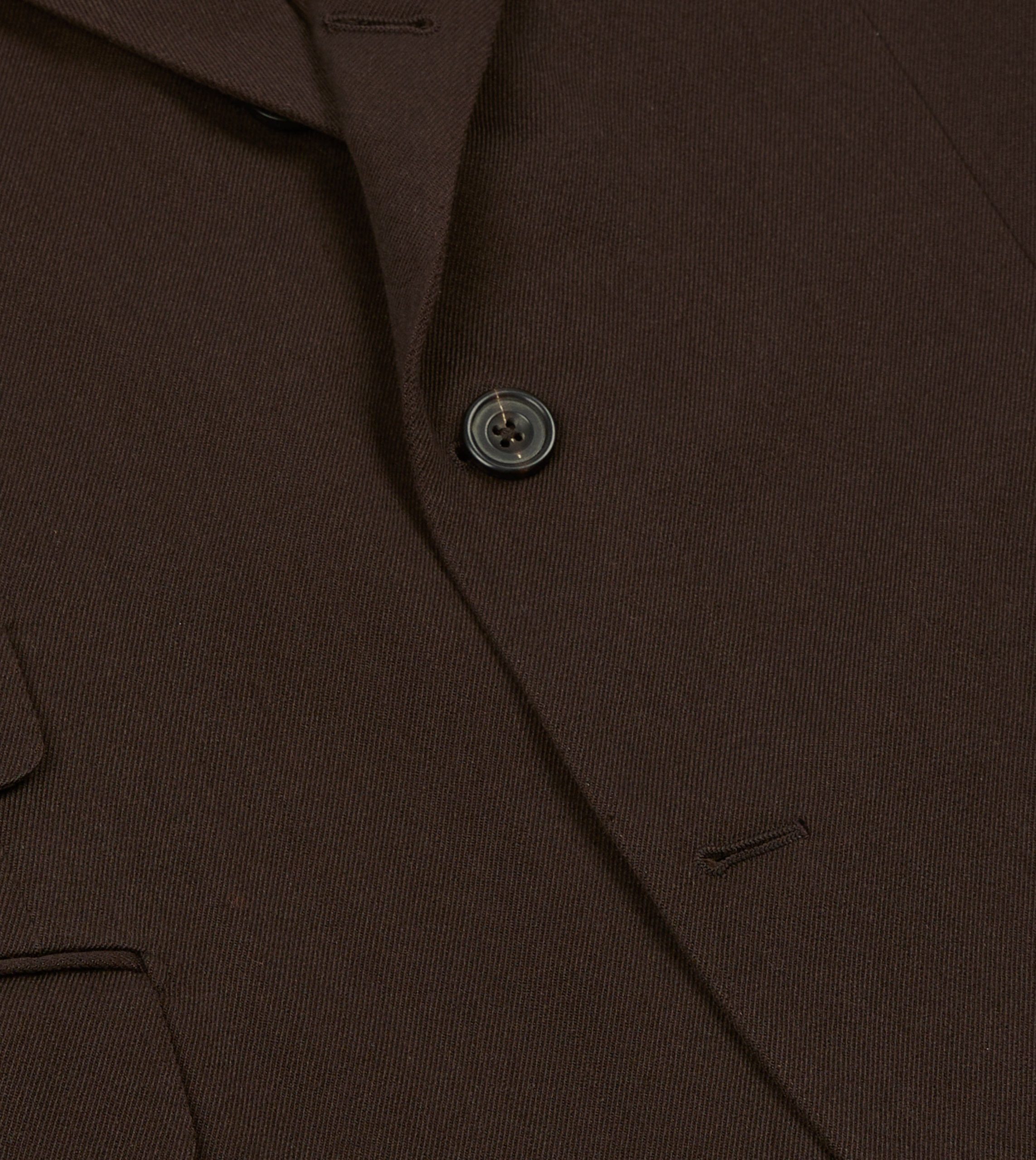 Brown Wool-Cotton Tailored Jacket - Image 5