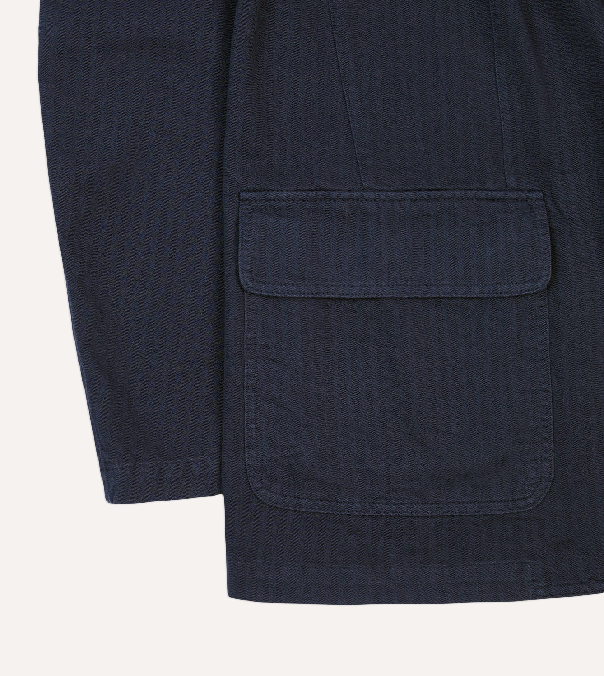 Navy Herringbone Cotton Games Blazer Mk. I - Image 5