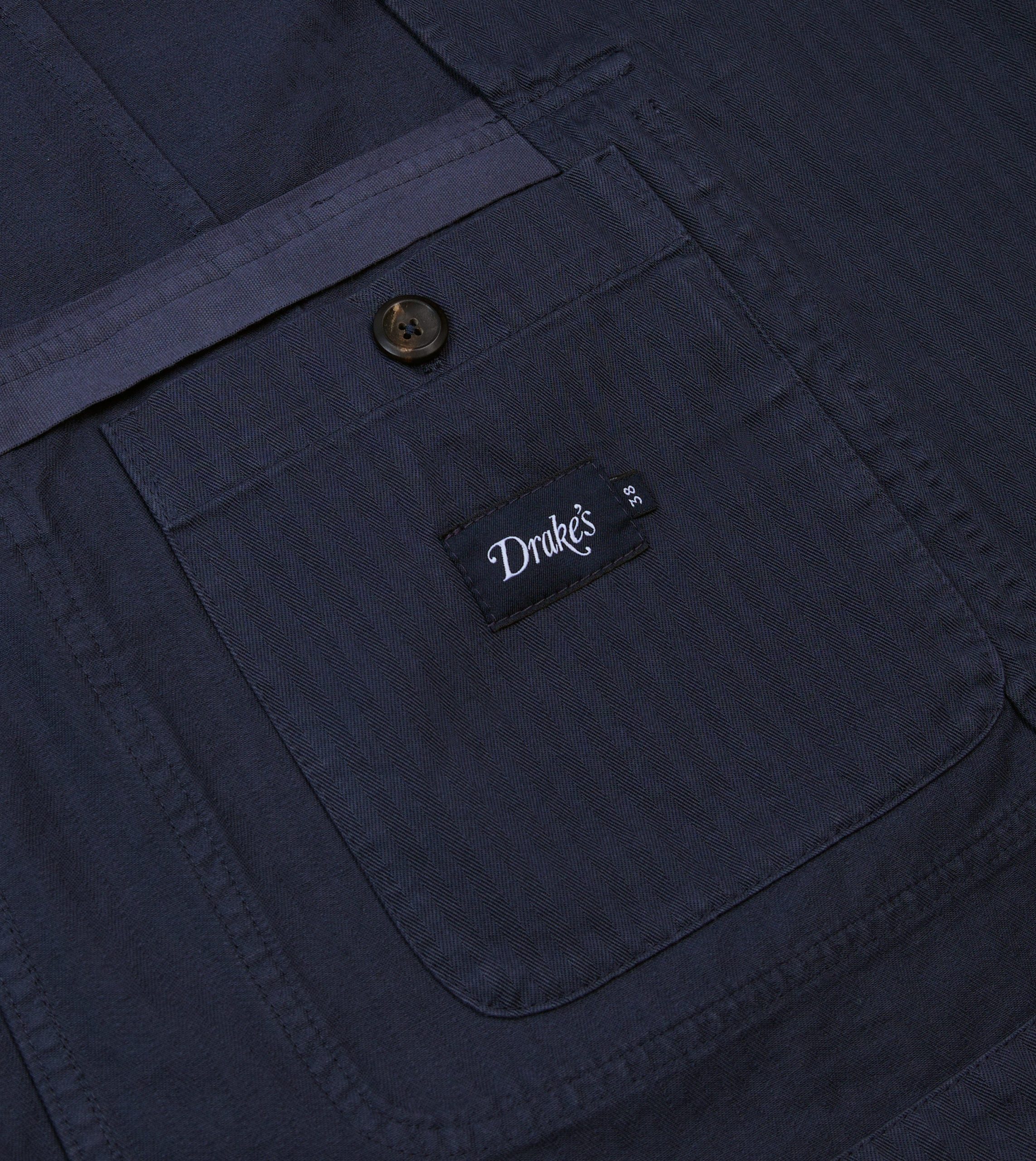 Navy Herringbone Cotton Games Blazer Mk. I - Image 6