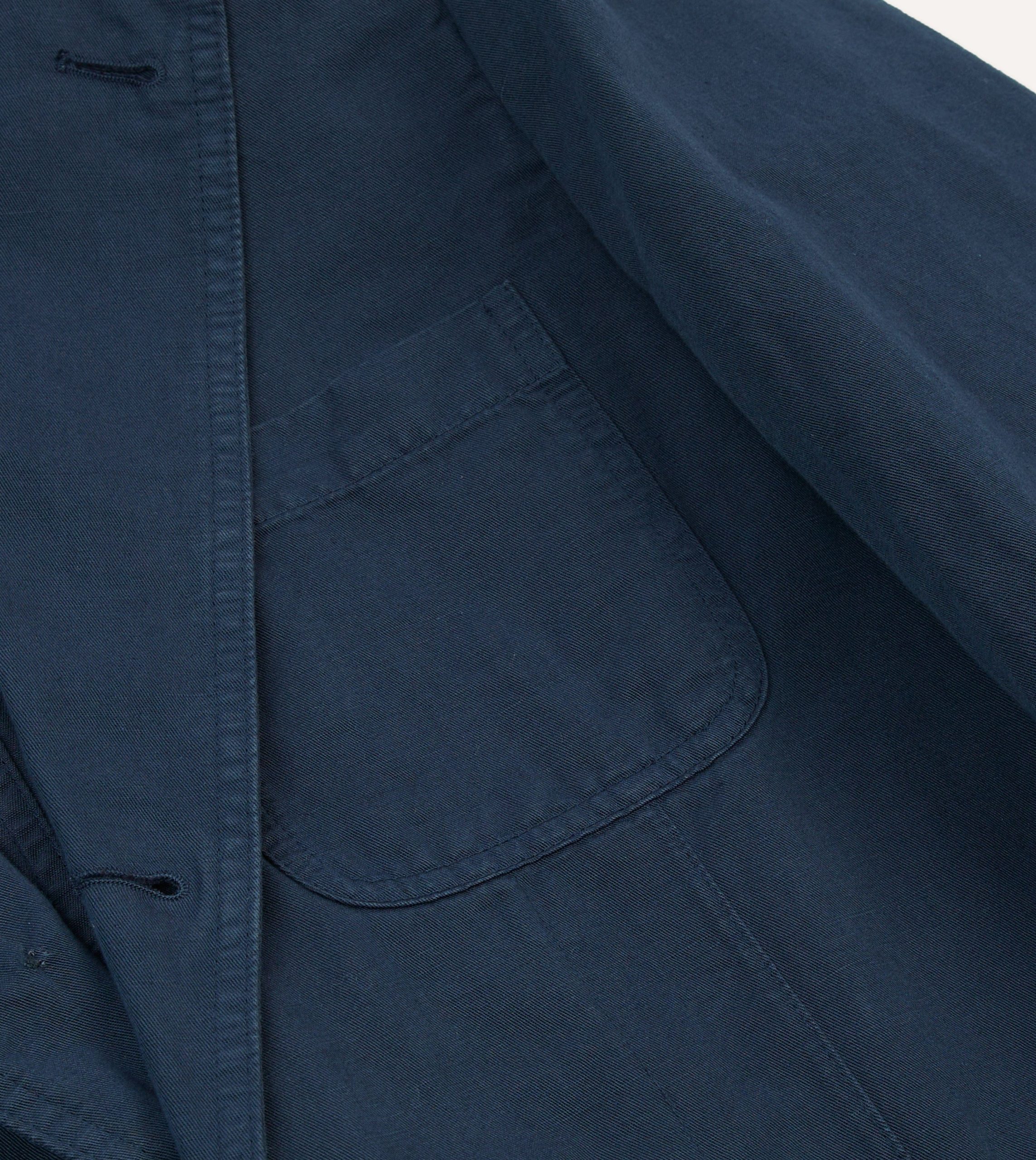 Navy Cotton Linen Games Blazer Mk. I - Image 4